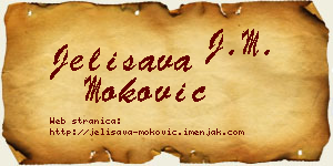 Jelisava Moković vizit kartica